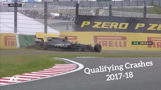 F1 Qualifying Crashes 2017-18