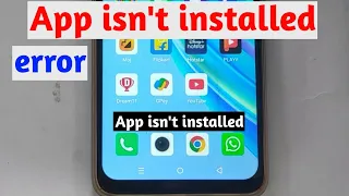 How to fix app isn't installed Error in Android | infinix app isn't installed Problem 101% Solution