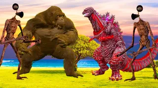 Godzilla VS King Kong VS Hulk VS Team Siren Head