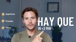 3 Min Spanish: How to use "Hay Que" in Different Contexts & Tenses