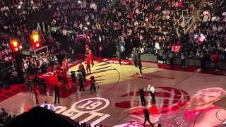 Raptors VS. Rockets (Raptors) player introductions (February 9)