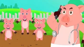 пять маленьких поросенок | рифмы для детей | песни в россии | Nursery Rhymes | Five Little Piggy