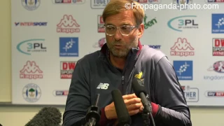 170714 Jürgen Klopp post-Wigan press conference