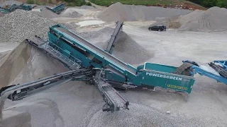 Powerscreen Chieftain 1700 3 Deck Screen - Limestone Application