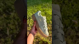 Puma x Fenty Creeper Phatty "Earth Tone” in Green Fog 🪴 #unboxing #sneakers #shorts #puma