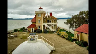 Running the foghorn at East Brother Light Station