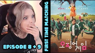 Squid Game Episode 8 & 9 - Front Man & One Lucky Day | Canadian First Time Watching | 오징어 게임 | React