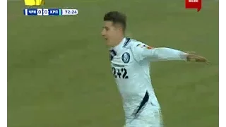 Черноморец - Карпаты 1:0. Гол: Евгений Смирнов (74')