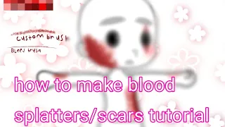 editing/drawing  blood/gore/scars tutorial for digital art and gacha