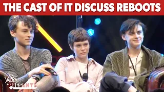 IT Cast Discuss Reboots | Sophia Lillis, Wyatt Oleff and Jaeden Martell