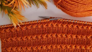 Flashy and Easy Two Needle Knitting Pattern ✅️