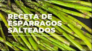 Cómo hacer Deliciosos Espárragos muy fácil en 3 minutos + saludable