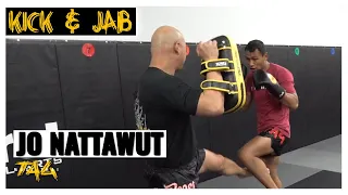 Thai Pad Combo - Kick and Jab with Jo Nattawut