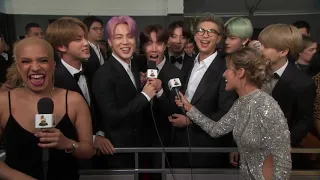 [SUB ESP] BTS entrevista en la alfombra roja - GRAMMYs 2019