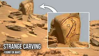 NASA's Mars Curiosity Rover spotted a strange carving on martian rock at Mars surface | Mars Pics