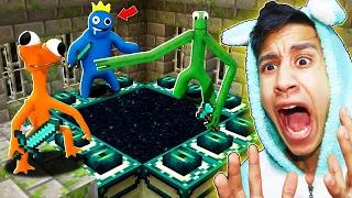 ماين كرافت ولكن اختم اللعبة بمساعدة أصدقاء القوس قزح (زعيم جديد !🔥 ) | Minecraft