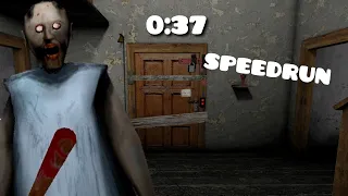 Granny 1.0 SPEEDRUN escape in 37 seconds | granny | just gamer