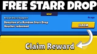 How to claim a FREE STARR DROP in brawl stars!? ( NEW )
