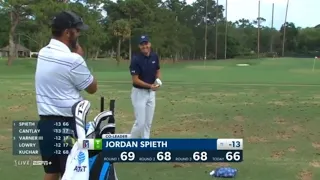 Jordan Spieth Laughing Because he Knows He is going to Win. #rbcheritage