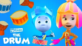 Drum to the Beat! 🥁 | The Fixies | Cartoons for Kids