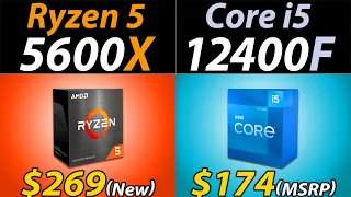 R5 5600X Vs. i5-12400F | RTX 3080 and RTX 3060 | How Much Performance Difference?