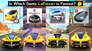 Ferrari LaFerrari Top Speed in Asphalt 9, Asphalt 8, 3D Driving Class & Asphalt Nitro