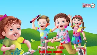 Holi Rhymes | English Rhymes for Children | Holi Song | Meow Meow TV