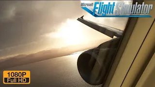 Microsoft Flight Simulator 2020 *MAXIMUM GRAPHICS* FENIX A320 Windy Landing At Cagliari | HD