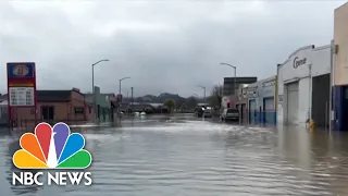 Nor’easter blasting East Coast, atmospheric river storm sweeping California