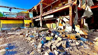 Nobel Elementary (Abandoned) School in Gary, Indiana ~ Day 10 of Demolition Update