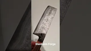 Blenheim Forge 150mm Nakiri, Aogami#2, Walnut handle with copper ferrule.