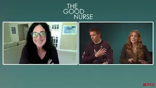 THE GOOD NURSE - EDDIE REDMAYNE & JESSICA CHASTAIN INTERVIEW (2022)