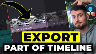 HOW TO Export only one Part of your Timeline in Davinci Resolve 18 Tutorial