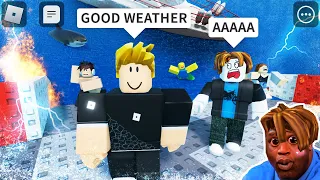 ROBLOX Natural Disaster Survival Crazy Moments (Funny Memes) 😂