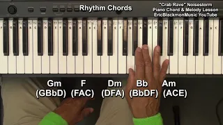 How To Play CRAB RAVE 🦀 Noisestorm Piano Keyboard Chords & Melody Tutorial 🎹@EricBlackmonGuitar