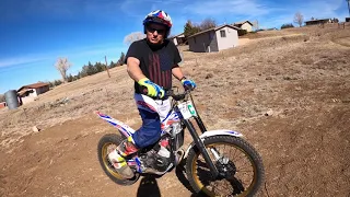 Backyard trials riding on the Beta REV3