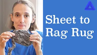 How to make a rag rug from an old sheet DIY {Tutorial}