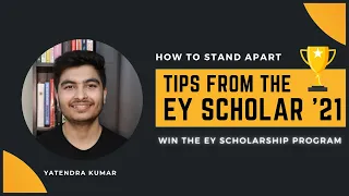 TIPS FROM THE EY SCHOLARSHIP WINNER | EY SCHOLARSHIP PROGRAM | WIN INR 1 LAKH AND INTERN AT EY