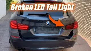 BMW F11 LED Tail Light problem (flashing)!!