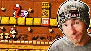 These Mario Maker 2 GLITCHED Psycrow Levels Are INSANE // Decoding Hieroglyphics in MM2?!