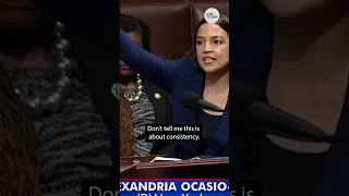 AOC defends Rep. Ilhan Omar before House vote to oust her from committee | USA TODAY #Shorts