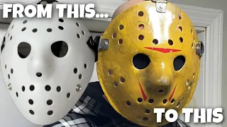 How To Make A Jason Mask From A Cheap Blank (Friday the 13th part 8) Movie Accurate DYI