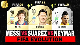 Messi VS Suarez VS Neymar FIFA EVOLUTION! 😱🔥 FIFA 09 - FIFA 23