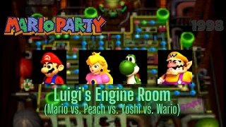 Mario Party (1998/1999) - Luigi's Engine Room (Mario vs. Peach vs. Yoshi vs. Wario)