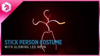 LED Neon Stick Person Costume with Build Tutorial #adafruit