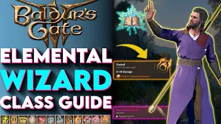 FIRE GOD Wizard Class Guide For Baldur's Gate 3! - (Baldurs Gate 3 Wizard Build Guide)