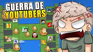 Hice una GUERRA de YOUTUBERS en WORLDBOX y termino muy mal...