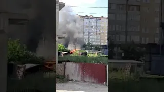 У Франківську пожежа на Тролейбусній