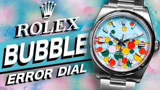 Is this Rolex Ugliest Oyster Perpetual or an Inside Joke? (Bubble Celebration Dial + Error)