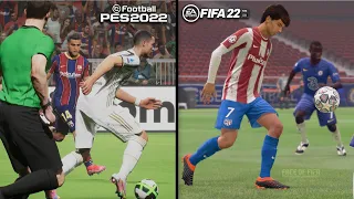 FIFA 22 VS PES 22 Graphics Comparison | PS5 & XBOX Series X